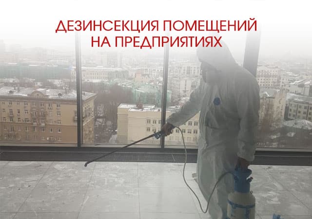 Дезинсекция помещений на предприятиях в Дзержинском